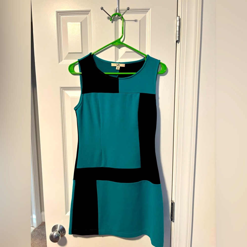 Mini color block dress